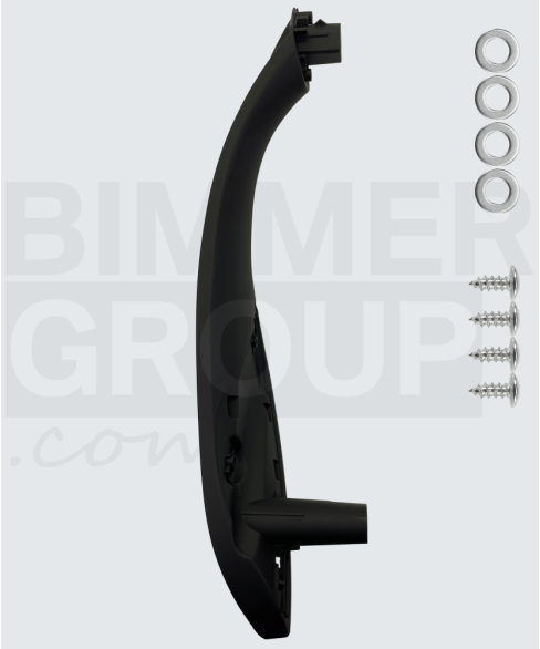 Must, kaassõitjapoolne ukselink BMW 3. seeria, 4. seeria, M3, M4 (F30/F31/F32/F33/F34/F36, F80/F82/F83) jaoks