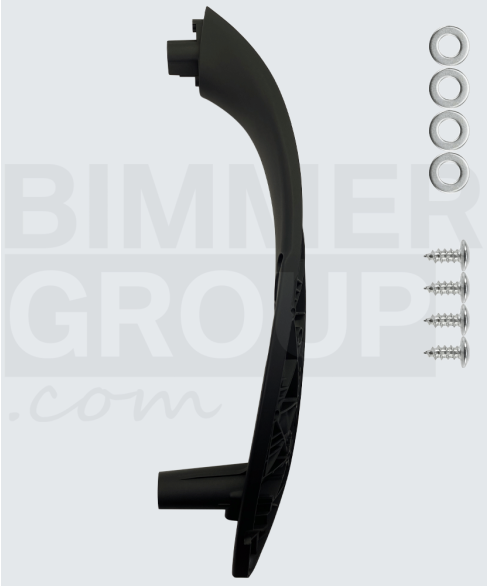 Must, kaassõitjapoolne ukselink BMW 3. seeria, 4. seeria, M3, M4 (F30/F31/F32/F33/F34/F36, F80/F82/F83) jaoks